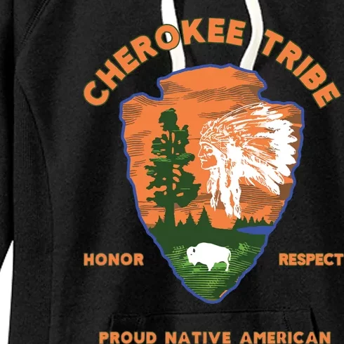 Cherokee Tribe Native American Indian Pride Respect Honor Women's Fleece Hoodie