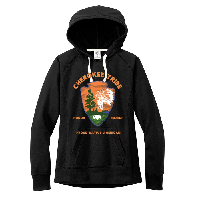 Cherokee Tribe Native American Indian Pride Respect Honor Women's Fleece Hoodie