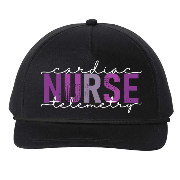 Cardiac Telemetry Nurse Practitioner Heart Nursing Pcu Nurse Snapback Five-Panel Rope Hat