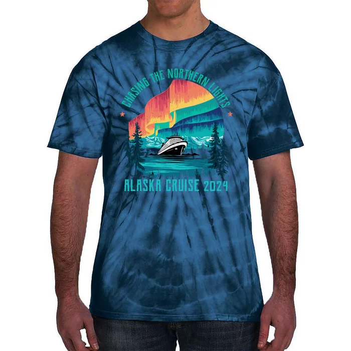 Chasing The Northern Lights Alaska Cruise 2024 Adventure Tie-Dye T-Shirt