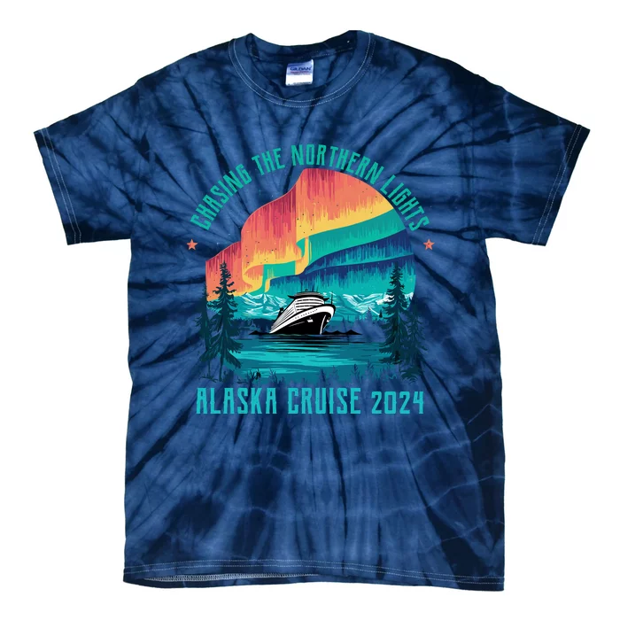 Chasing The Northern Lights Alaska Cruise 2024 Adventure Tie-Dye T-Shirt