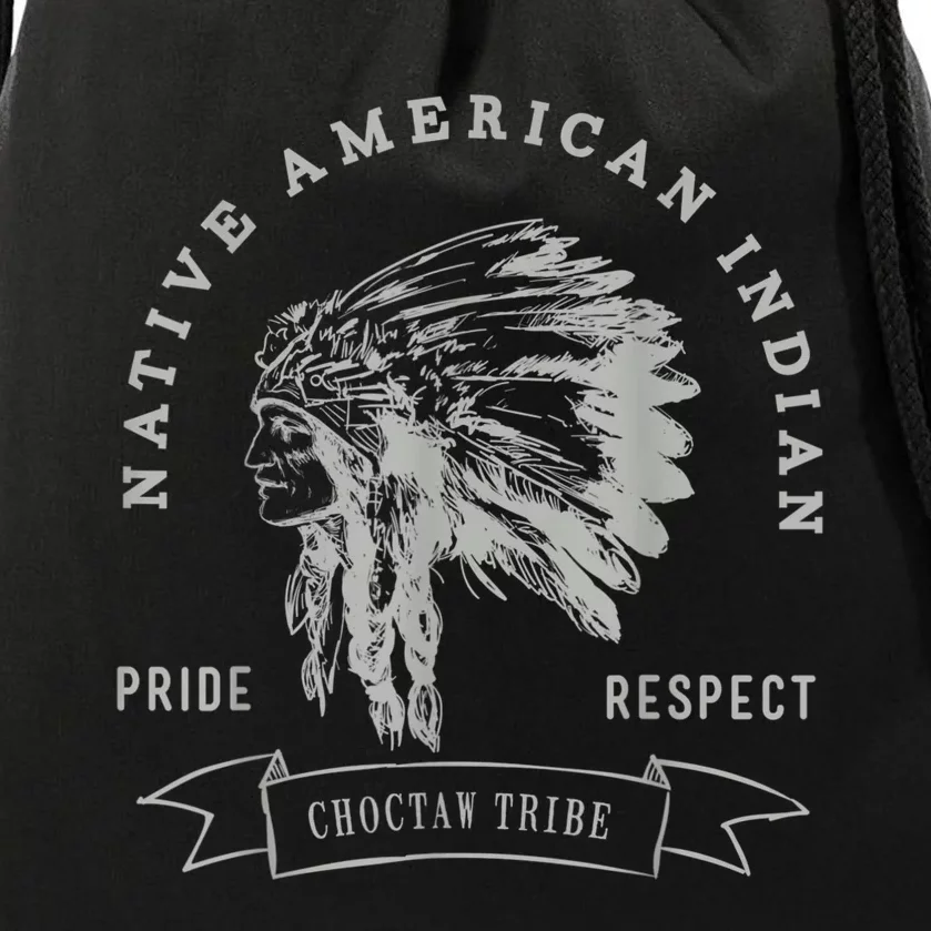 Choctaw Tribe Native American Indian Pride Respect Drawstring Bag