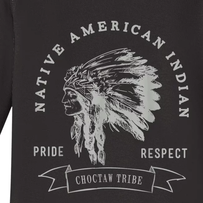 Choctaw Tribe Native American Indian Pride Respect Baby Long Sleeve Bodysuit