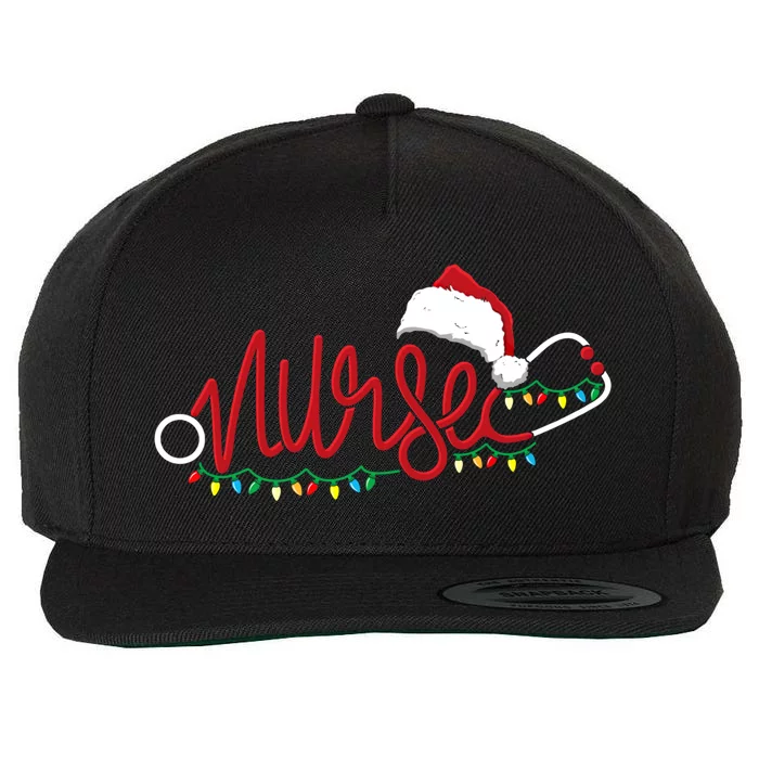 Christmas Tree Nursing Funny Nurse Rn Lpn Squad Cool Gift Wool Snapback Cap