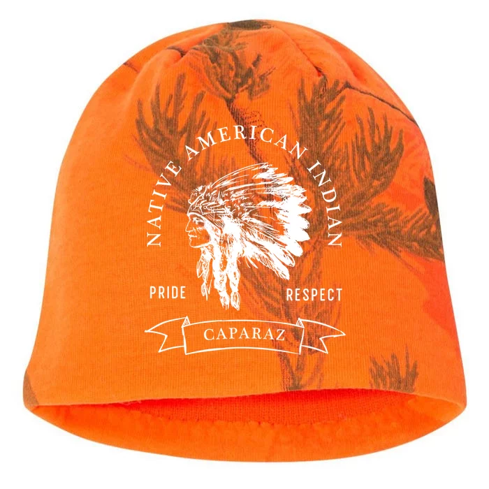 Caparaz Tribe Native American Indian Pride Respect Darker Great Gift Kati - Camo Knit Beanie