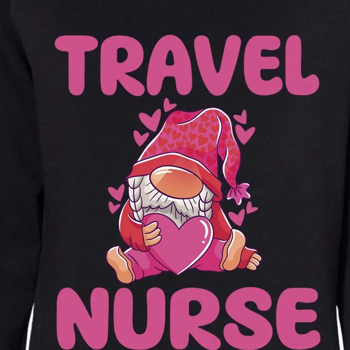 Cute Travel Nurse Gnome Outfit Registered Nurse Great Gift Womens California Wash Sweatshirt