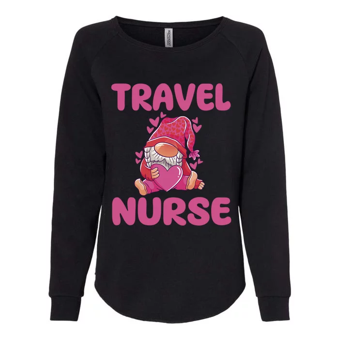 Cute Travel Nurse Gnome Outfit Registered Nurse Great Gift Womens California Wash Sweatshirt