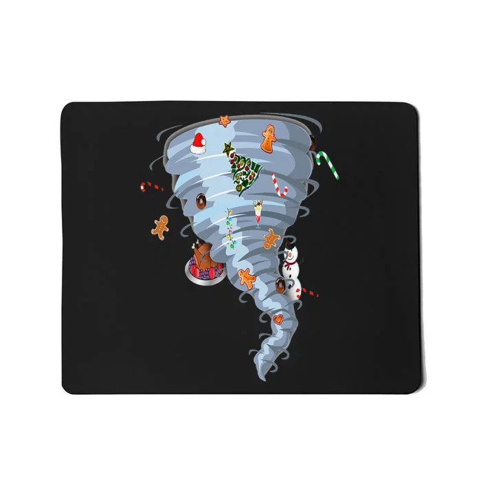 Christmas Tornado New Year Storm Scary Weather Mousepad