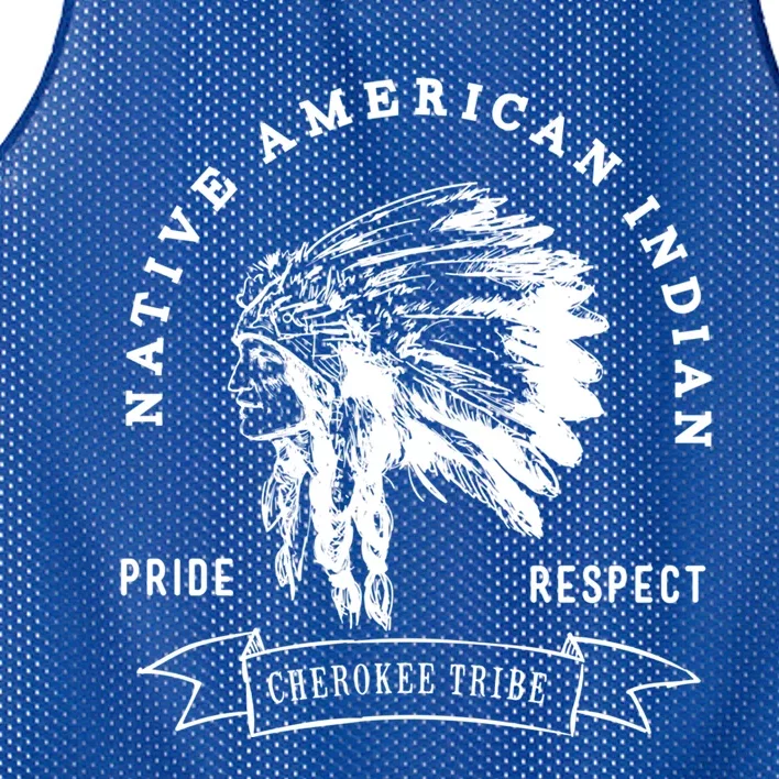 Cherokee Tribe Native American Indian Pride Respect Design Great Gift Mesh Reversible Basketball Jersey Tank