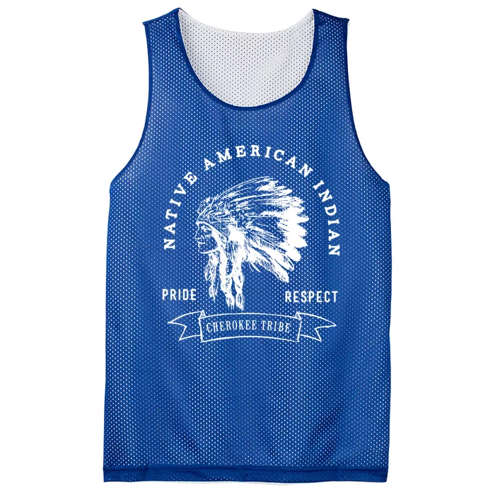 Cherokee Tribe Native American Indian Pride Respect Design Great Gift Mesh Reversible Basketball Jersey Tank