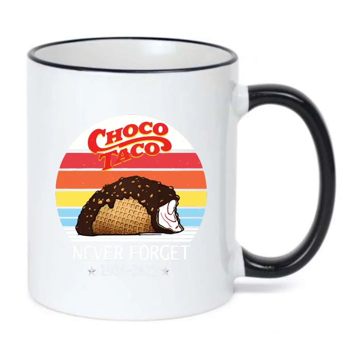 Choco Taco Never Forget 1984 Retro Vintage Black Color Changing Mug