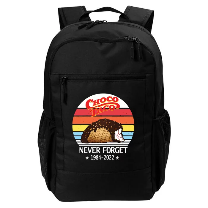 Choco Taco Never Forget 1984 Retro Vintage Daily Commute Backpack