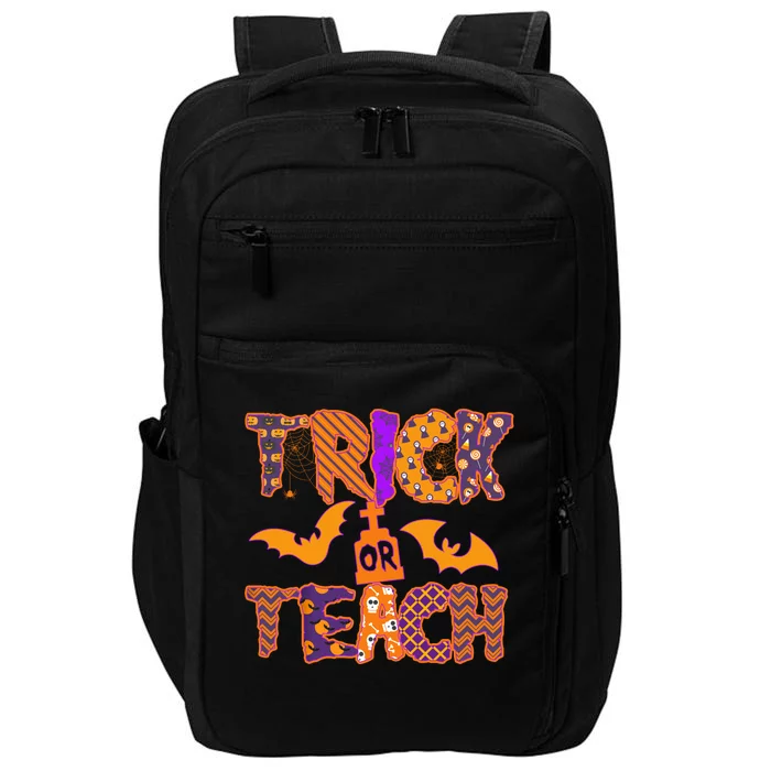 Cute Trick Or Treat Halloween Patterns Impact Tech Backpack