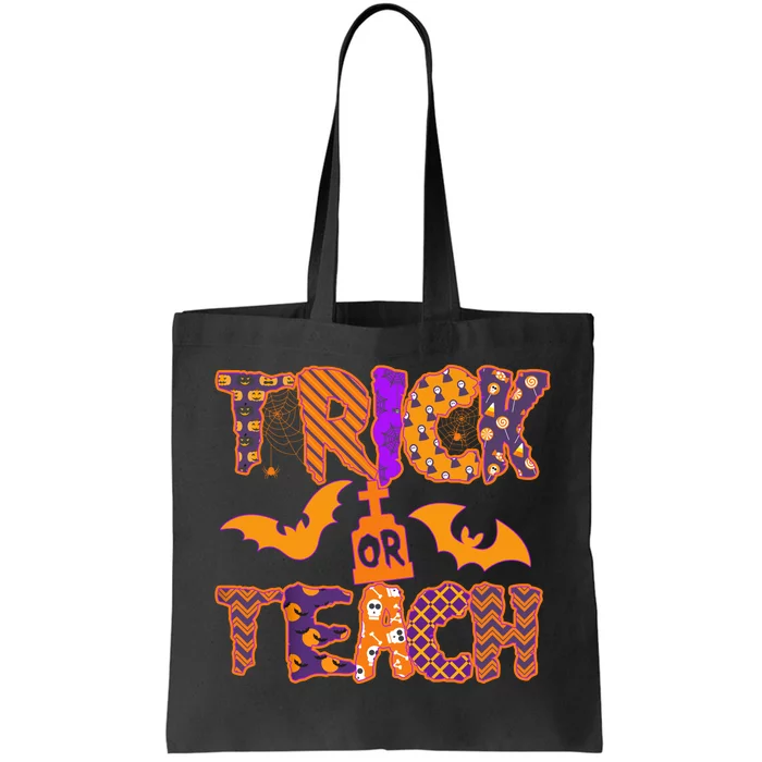 Cute Trick Or Treat Halloween Patterns Tote Bag