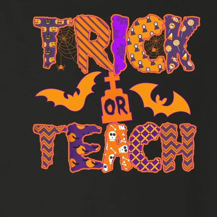 Cute Trick Or Treat Halloween Patterns Toddler Long Sleeve Shirt