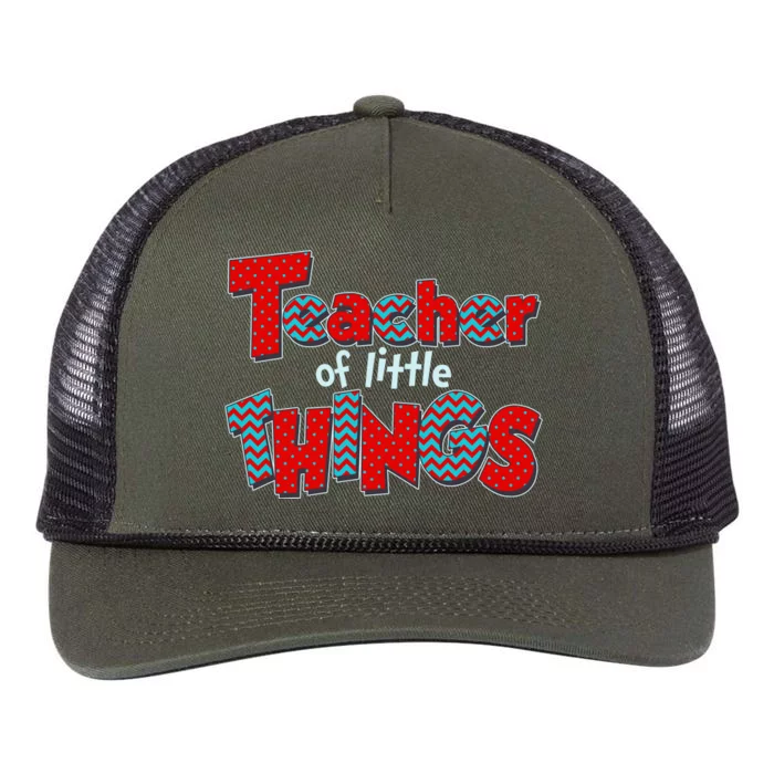 Cute Teacher Of Little Things Retro Rope Trucker Hat Cap