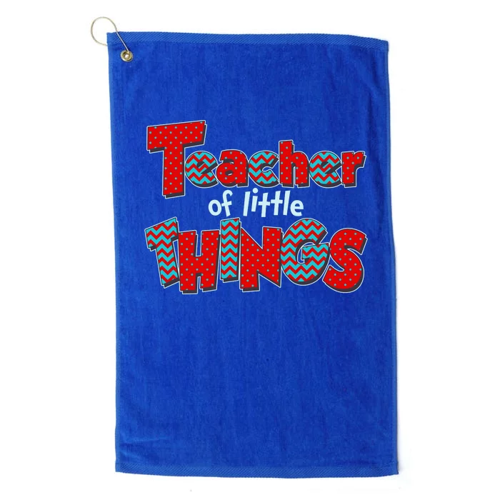 Cute Teacher Of Little Things Platinum Collection Golf Towel