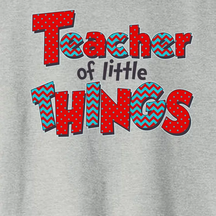 Cute Teacher Of Little Things Women's Crop Top Tee