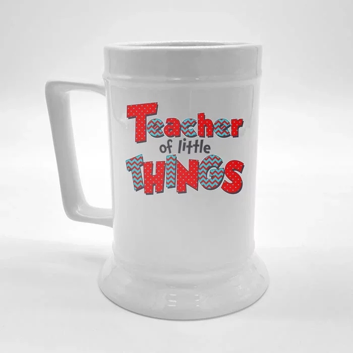 Cute Teacher Of Little Things Front & Back Beer Stein