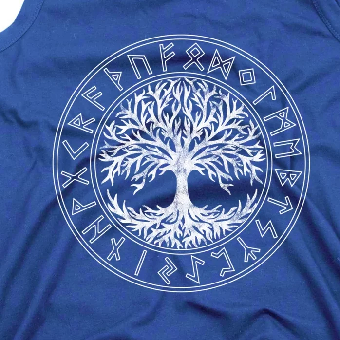 Celtic Tree Of Life Runes Viking Yggdrasil Nordic Symbol Gift Tank Top