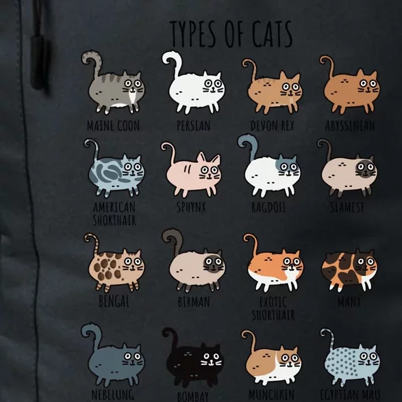 Cute Types Of Cat Lady Bir Bengal Nebelung Persian Gift Daily Commute Backpack