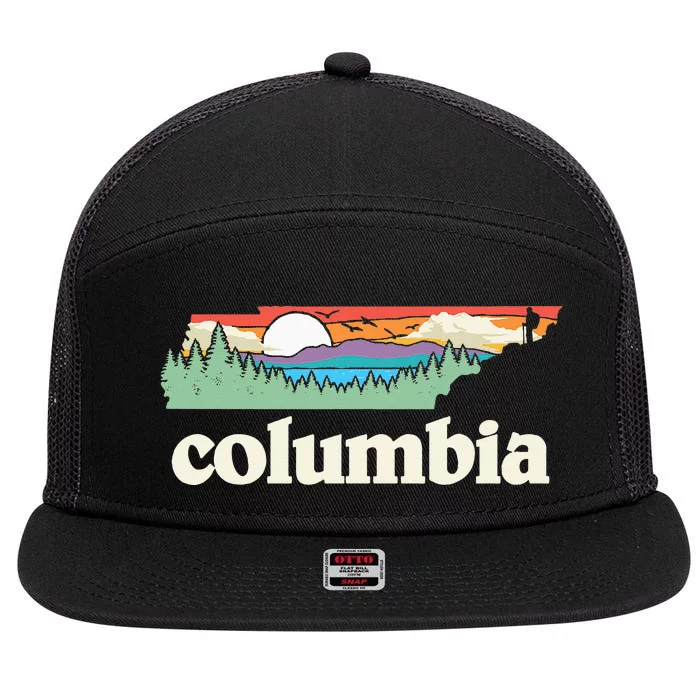 Columbia Tennessee Outdoors Retro Nature 7 Panel Mesh Trucker Snapback Hat