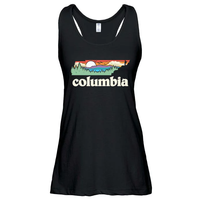 Columbia Tennessee Outdoors Retro Nature Ladies Essential Flowy Tank