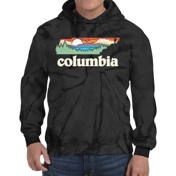 Columbia Tennessee Outdoors Retro Nature Tie Dye Hoodie