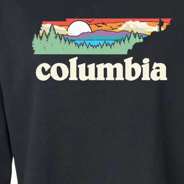 Columbia Tennessee Outdoors Retro Nature Cropped Pullover Crew