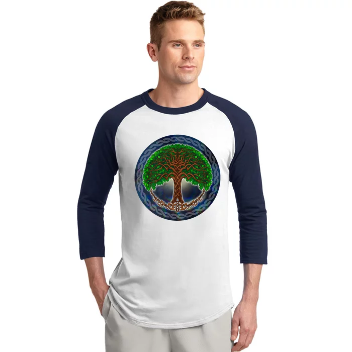 Celtic Tree Of Life Baseball Sleeve Shirt