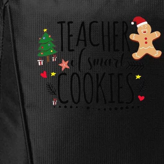 Christmas Teacher Of Smart Cookies Cute Gingerbread Funny City Backpack