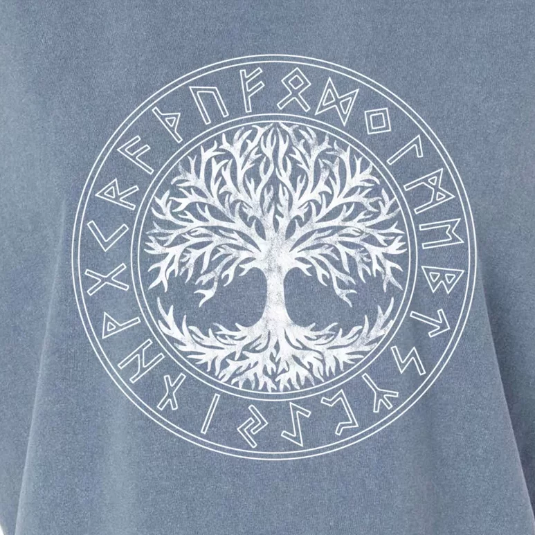 Celtic Tree Of Life Runes Viking Yggdrasil Nordic Symbol Gift Garment-Dyed Women's Muscle Tee