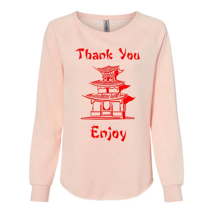 Chinese Take Out Womens California Wash Sweatshirt