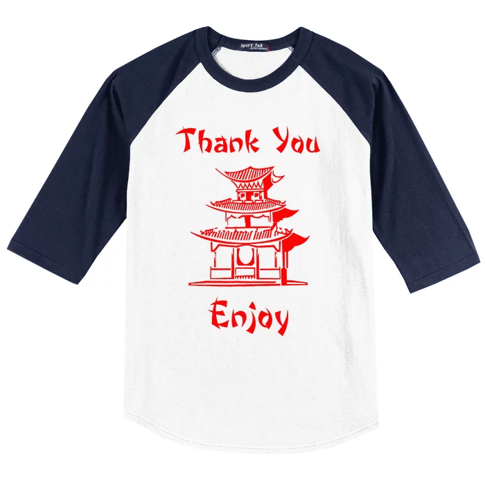 Chinese Take Out Baseball Sleeve Shirt