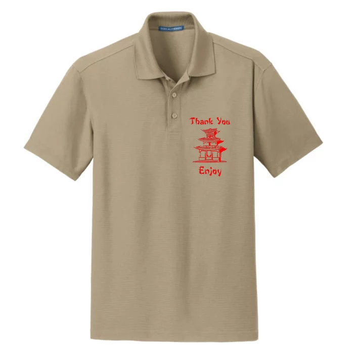 Chinese Take Out Dry Zone Grid Performance Polo