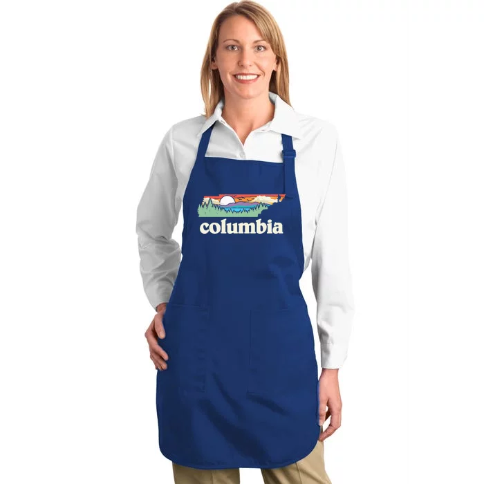 Columbia Tennessee Outdoors Retro Nature Full-Length Apron With Pocket