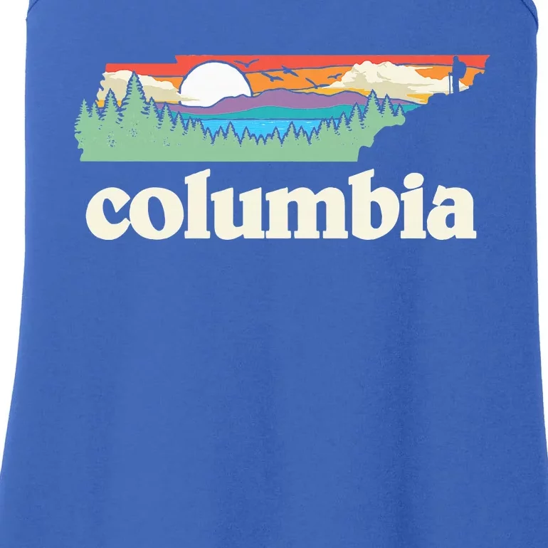 Columbia Tennessee Outdoors Retro Nature Ladies Essential Tank