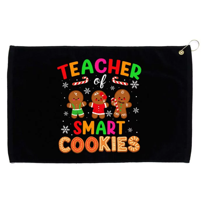 Christmas Teacher Of The Smart Cookies Cute Teaching Grommeted Golf Towel