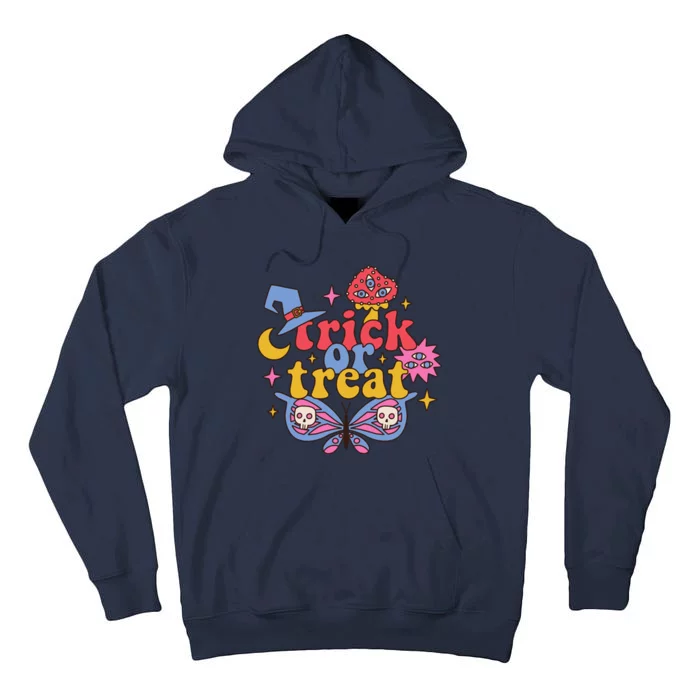 Cute Trick Or Treat Moon Night Butterfly Halloween Tall Hoodie