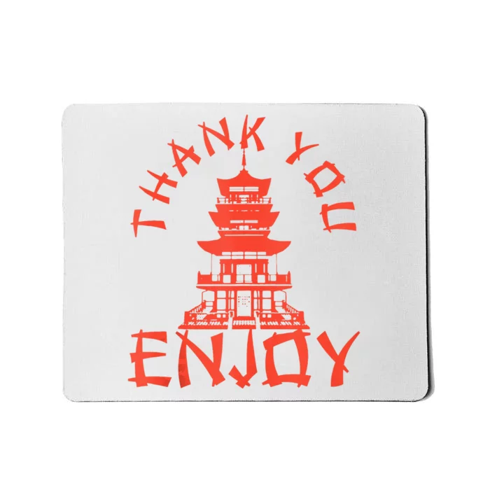 Chinese Take Out Thank You Enjoy Food Asian Chinese Takeout Mousepad