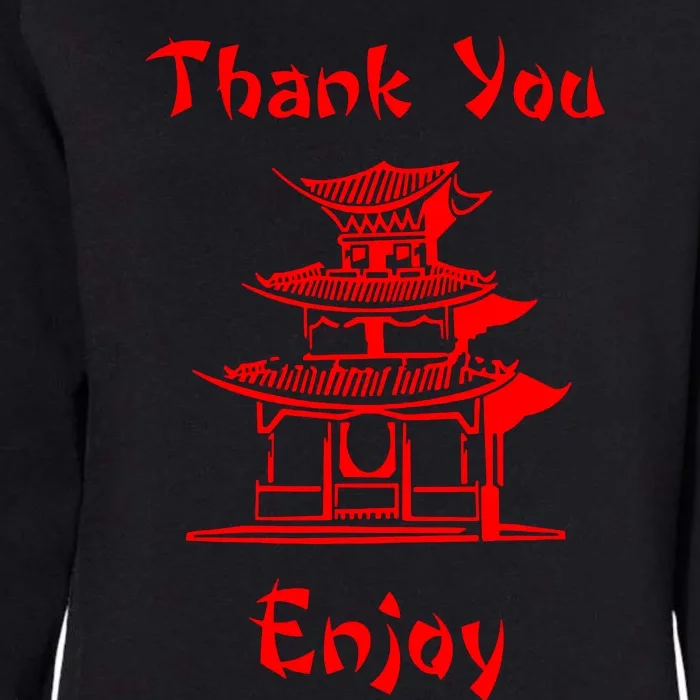 Chinese Take Out Womens California Wash Sweatshirt