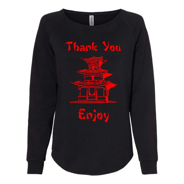 Chinese Take Out Womens California Wash Sweatshirt