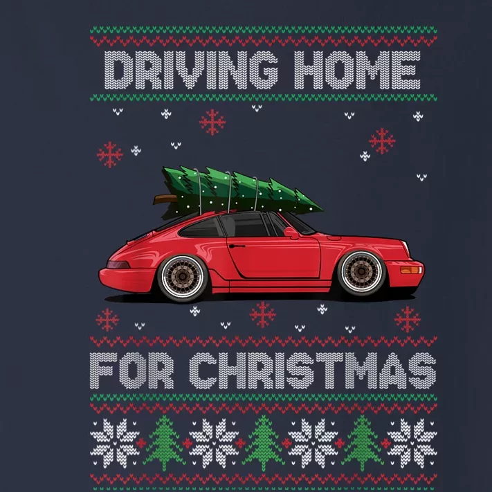 Christmas Tree Oldtimer Car Xmas Ugly Sweater Pullover Look Toddler Long Sleeve Shirt