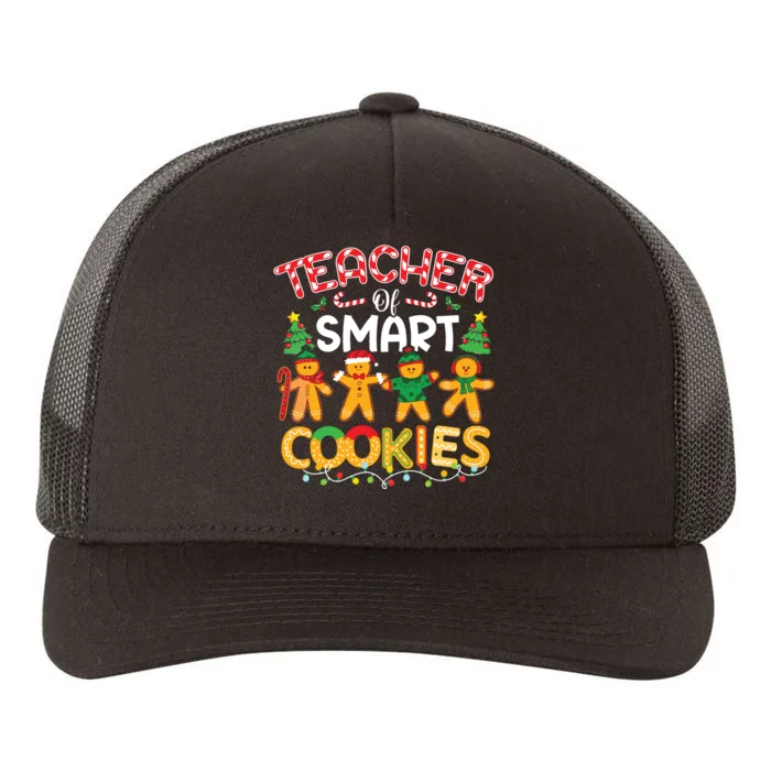 Christmas Teacher Of Smart Cookies Funny Cute Gingerbread Yupoong Adult 5-Panel Trucker Hat