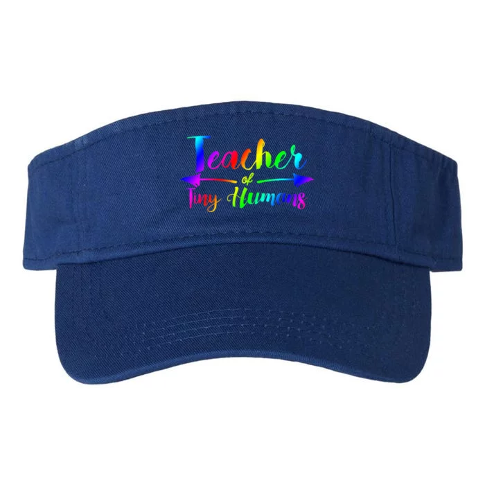 Cute Teacher Of Tiny Hu Kindergarten Teacher Cute Gift Valucap Bio-Washed Visor