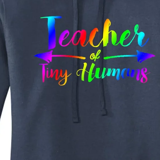 Cute Teacher Of Tiny Hu Kindergarten Teacher Cute Gift Women's Pullover Hoodie