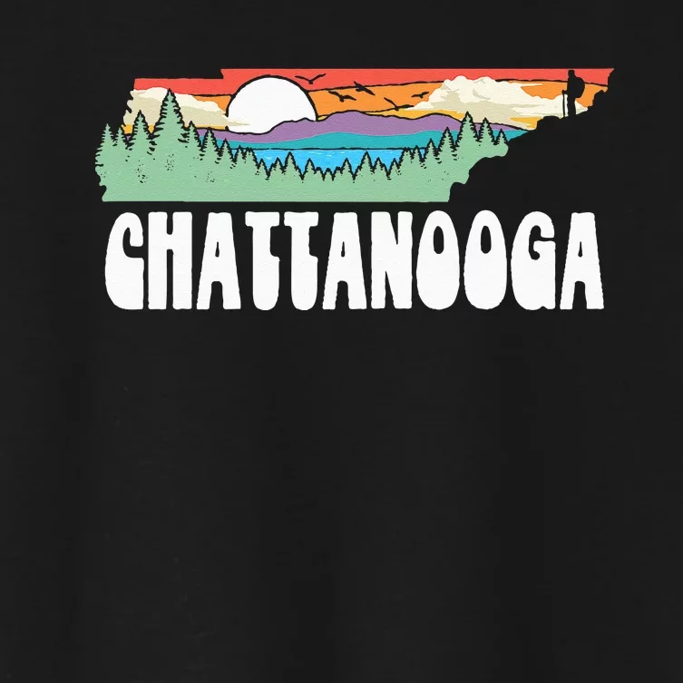 Chattanooga Tennessee Outdoor Adventure and Nature Hiking Women's Crop Top Tee