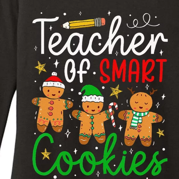 Christmas Teacher Of Smart Cookies Gingerbread Xmas Teacher Womens CVC Long Sleeve Shirt