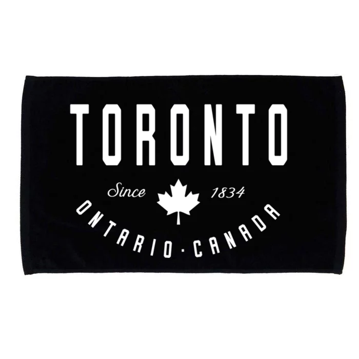 Ca Toronto Ontario Canadian Maple Leaf Great Gift Microfiber Hand Towel