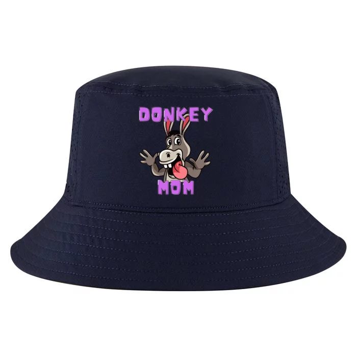 Cute Tongue Out Funny Silly Donkey Mom Design Cool Comfort Performance Bucket Hat